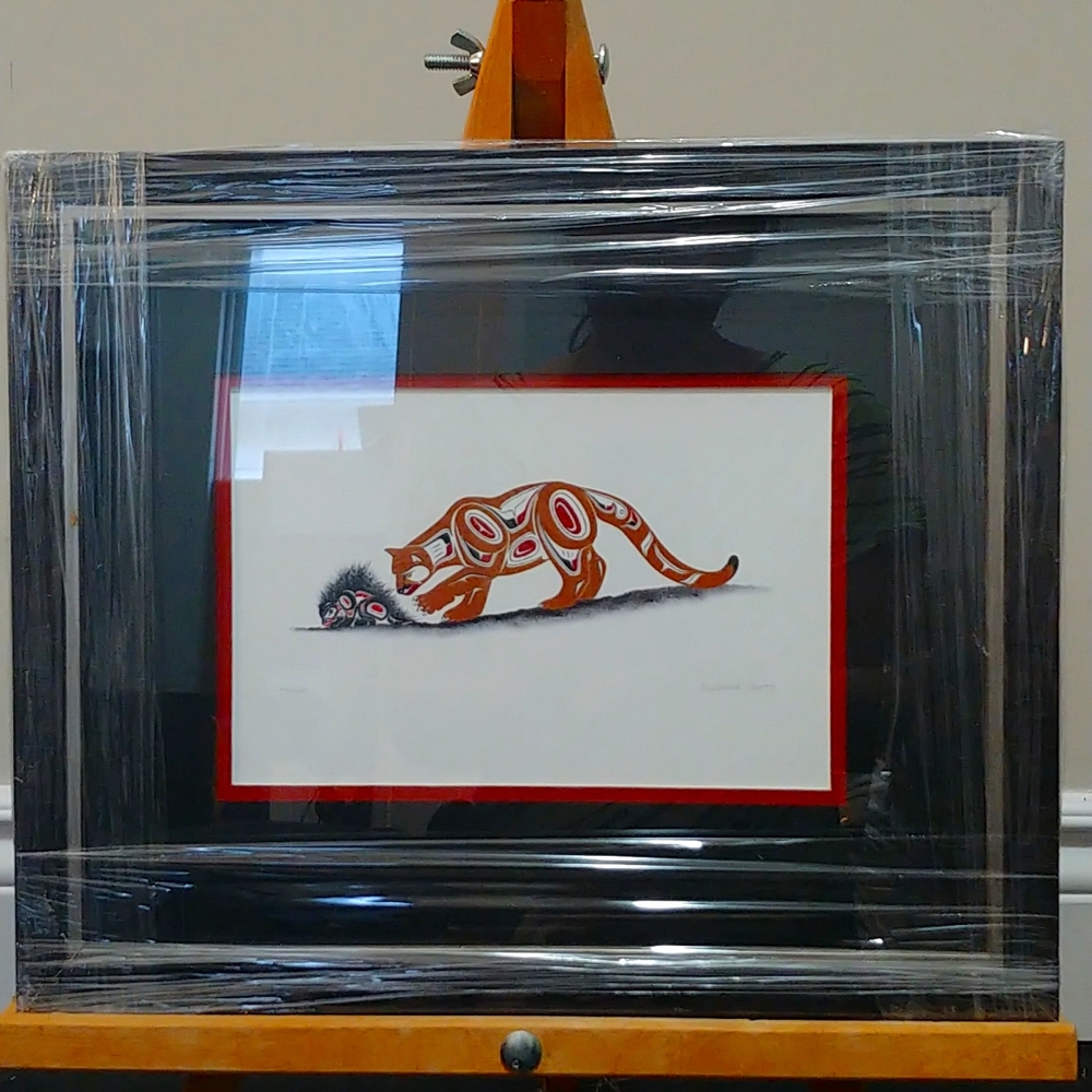 Canadian native art framed print - Picture 4 of 5